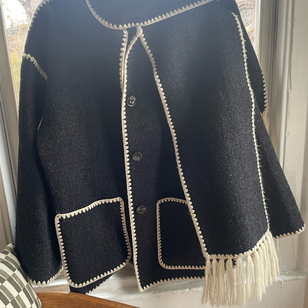 Toteme Black and White Jacket - Picture 3 of 7